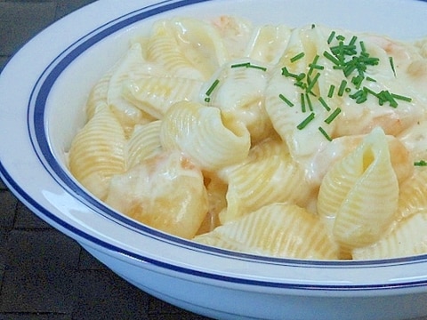 コンキリエ えびのクリームパスタ レシピ 作り方 By マダムryo 楽天レシピ コンキリエ えびのクリームパスタ レシピ 作り方 By マダムryo 楽天レシピ